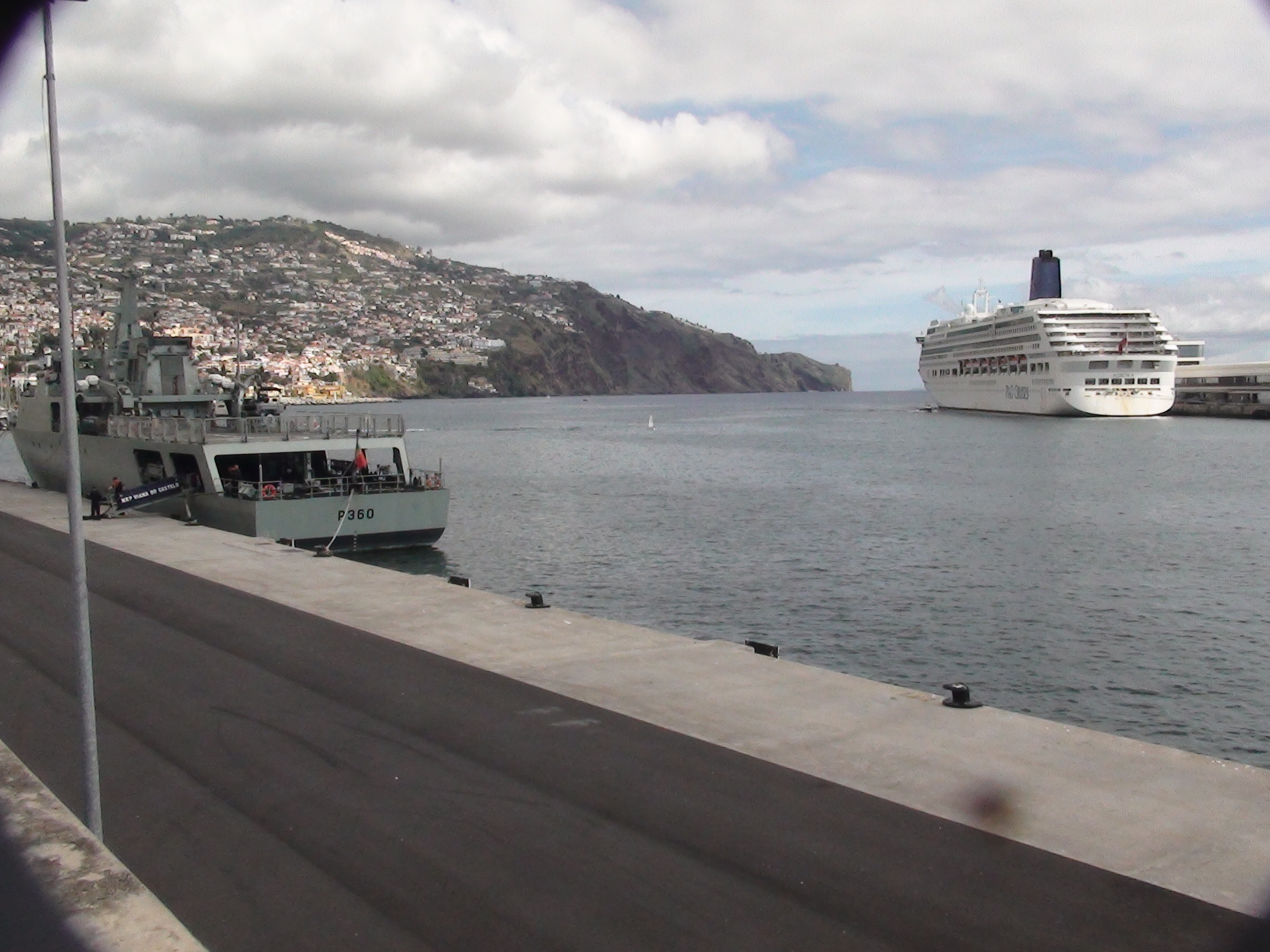 Aurora and Portuguese Warship in Madeira 26 Oct 2023